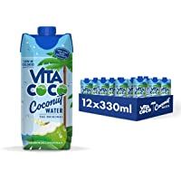 Los mejores  - Vita Coco - Agua De Coco Pura (330ml x 12) - Hidratante Natural - Repleto de Electrolitos - Sin Gluten - Lleno de…